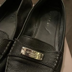 Coach Black Leather Loafer “Fredrica”